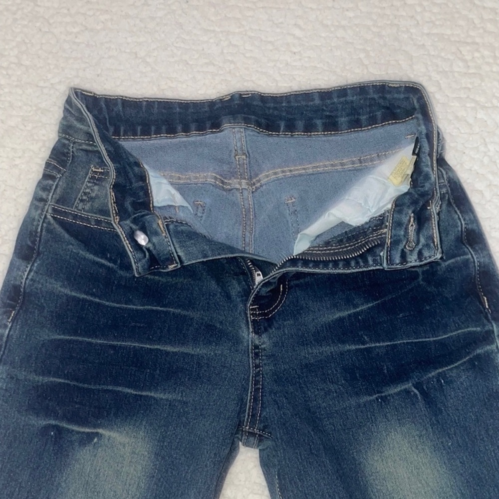 Women's Flare/Wide Leg Jeans - Dark Wash - Picture 2 of 6